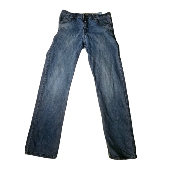 Wrangler Jeans Mens 32x32 Blue LIM Straight Flex Comfort Fit Denim Classic - Picture 1 of 10